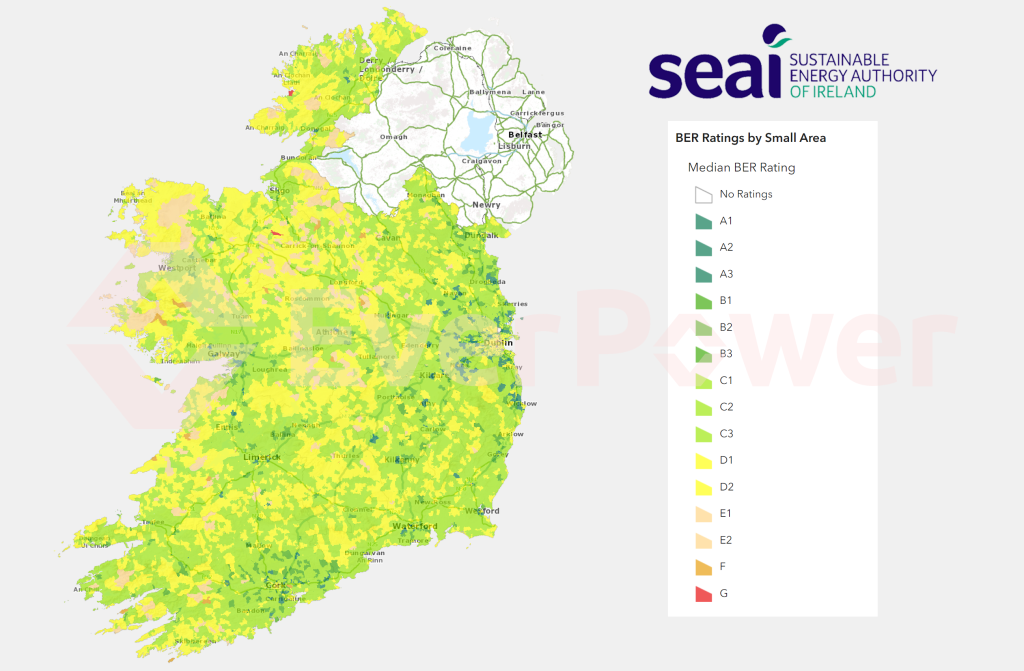 Ireland Residential BER Map - SEAI